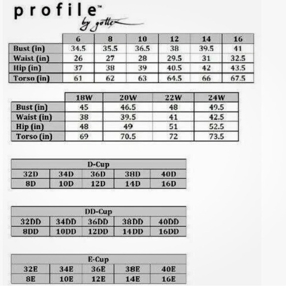 PROFILE BY GOTTEX light as a feather 32D tankini top built in underwire bra NWT - Picture 5 of 5